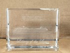 Royal Caribbean Liberty Of The Seas 3d Etched Crystal Glass Paperweight  read 
