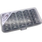Cutex Pack Of 25 Durkopp Adler 267  367  467 Aluminum Bobbins With Storage Case
