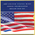 2007 United States Mint Annual Uncirculated Dollar Coin Set     Free Ship