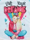 Nickelodeon Jojo Siwa Girl   s 4 Piece Pajamas Set Top Pants Scrunchies 4 5 New