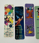 7 Vintage 1980s Bookmarks Rare Mickey Mouse Walt Disney Company 60th Birthday