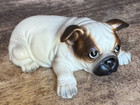 Vintage Porcelain French Bulldog Puppy  Figurine Josef Originals Mcm