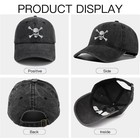 Skull And Crossbones Baseball Cap For Men Women  Funny Adjustable Embroidered   