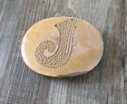 Vintage Copper Or Brass Jt J Metal 5oz Belt Buckle Hand Made Heavy Gold 3  1960s