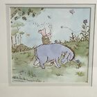 Classic Winnie The Pooh Eeyore Piglet Picture Framed Art Wall Hanging Disney