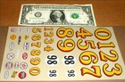 Stock Car Slot Car Decals  98   Roof Numbers Water Slide Rehco 8  X 4 1 2  Nos