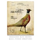 Vintage Shotgun Patent Art Print 8x10 Pheasant Hunting Fishing Cabin Wall Decor