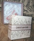 Large Christian Dior Limited Edition Gift Box   Ribbon Purple Gold Box Only Vg