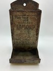 Antique Warners Limoid Tin Match Holder Advertising Key City Box Co Iowa 6x3