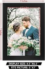 2 Pack 5x7 Picture Frame  Picture Frame Black  Plastic 5x7 Frame For Tabletop