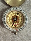 Vintage Brass Pocket Compass     Nautical Style     Decorative