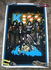 Kiss Destroyer Rules The World  Velvet Flocked Black Light Poster Amazing Condit