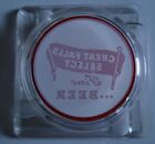 Vintage Great Falls Select Beer Glass Ashtray Montana Brewery Collectable