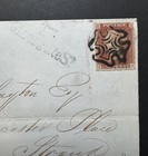 Great Britain 1841 Qv 1d Penny Red  Plate 11 On Cover  To Lancaster Palace