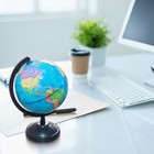 World Globe Earth Map Rotating Geography Ocean Classroom Learning Desktop 6   