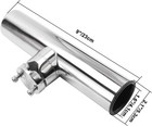 2pcs Stainless Steel Rod Holders Clamp On Fishing Rod Holder For Rail 7 8  To 1 
