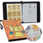 900 Cards Pocket Binder 9 Pocket Game Sport Trading Cards Album Folder - Pikachu