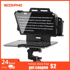 Teleprompter For Tablet Laptop Smartphone Camera Bluetooth Portable Telepronter 