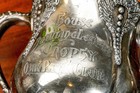Ornate Antique Silverplate Trophy Cup Award Bowling Home Decor Oak Park Illinois