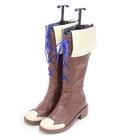 Pretty Derby Matikanetannhauser Cosplay Shoes Brown Long Flat Boots Zipper Shoes