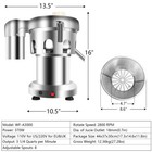 Commercial Juice Extractor Stainless Steel Juicer Heavy Duty Fruit Squeezer Usa