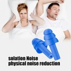 25 Pair Silicone Ear Plugs Sleep Hearing Protection Shooting Noise Cancelling