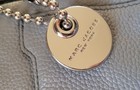 Marc Jacobs Gray Pebbled Crossbody Bag Zip Closure Adjustable Strap