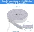 4 Rolls 1 2 X 240 Inch Felt Strips With Adhesive Backing Felt Tapes Rolls Fur