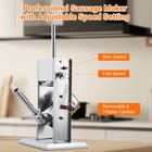 Stainless Steel 3l Sausage Maker Dual Speed Filler For Home And Commercial