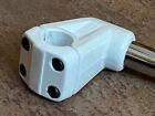 Nos White Hl Cr-mo Redline Forklifter Style Stem Old School Bmx Fakelifter