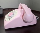 1966 Pink Bell System Western Electric Cd 500 Rotary Telephone Works Great 