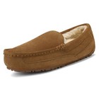 Men s Suede Sheepskin Fur Slippers Moccasin Slip-on Men Outdoor Causla Loafers