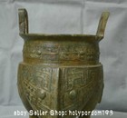 12  Rare Ancient Chinese Bronze Ware Dynasty Palace 3 Leg Incense Burner Ding 