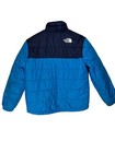 The North Face Boys M 10 Reversible Puffer Jacket Blue Navy Fleece Winter Coat