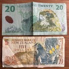 New Zealand 5   20 Dollar Bills Circulated 