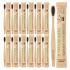 100 Pack Bamboo Toothbrushes  Soft Bristles  Bpa Free  Eco-friendly  Individuall