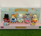 Sylvanian Families Kitten Cuties 5 Baby Cat Family Set Rare Calico Critters New