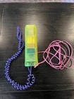 Vtg 80 s 90 s Swatch Twin Phone Deluxe Model See Through Neon Yellow Untested