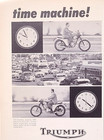 Triumph Motorcycle Original 1963 Vintage Print Ad Wall Art