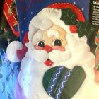 Bucilla  santa Face  Stocking Kit 33507  Felt Sequins Applique Embroidery