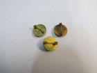 3 Vintage Northwest Airlines Air Mail 10k Gold Gf Ruby Enamel Badge Lapel Pin