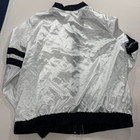 Weissman Dance Jacket Girls Xlc 16 18 Silver Black Full Zip Performance Costume