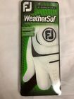 Footjoy Fj Left Hand Golf Gloves Weathersof Mens Size L Cadet White Set Of 2