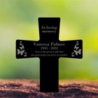 Personalised Memorial Acrylic Plaque Stake Grave Marker Decoration For Cemetery