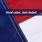 American Flag  210d Heavy Duty Double Sided Outdoor Flag Embroidered Stars Brass