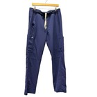 Figs Axim Scrub Pants Mens Xl Navy Blue Medical Drawstring Elastic Waist