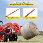 Vevor Pair Hay Spear 43  Bale Spear 3000 Lbs Capacity  Bale Spike Quick Attach   