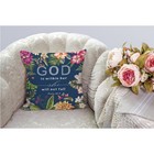 Hgod Designs Flowers Pillow Covers Christian Quotes Throw Pillow Case bible V   