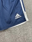 Adidas Kids Athletic Shorts Navy Blue With White Stripes Size Large