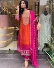 Fully Readymade Women Kurta Palazzo   Dupatta Set Indian Festival Wear 3 Pc Sets